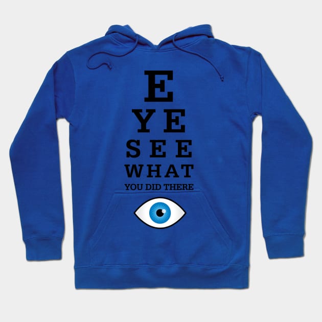 Eye See What You Did There Hoodie by oddmatter